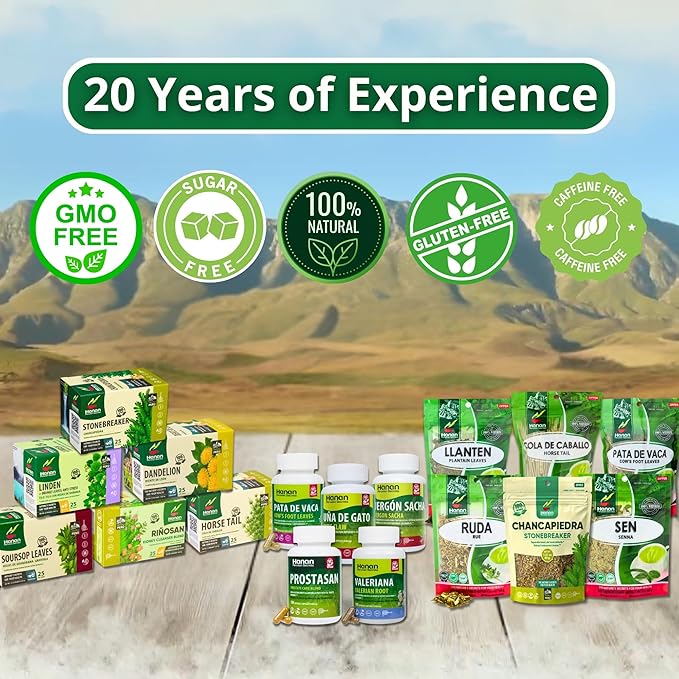 Hanan Dandelion Root Tea 25 Herbal Teabags - Digestion Tea - Diente de Leon Dandelion Leaves from Peru – Te De Diente De Leon