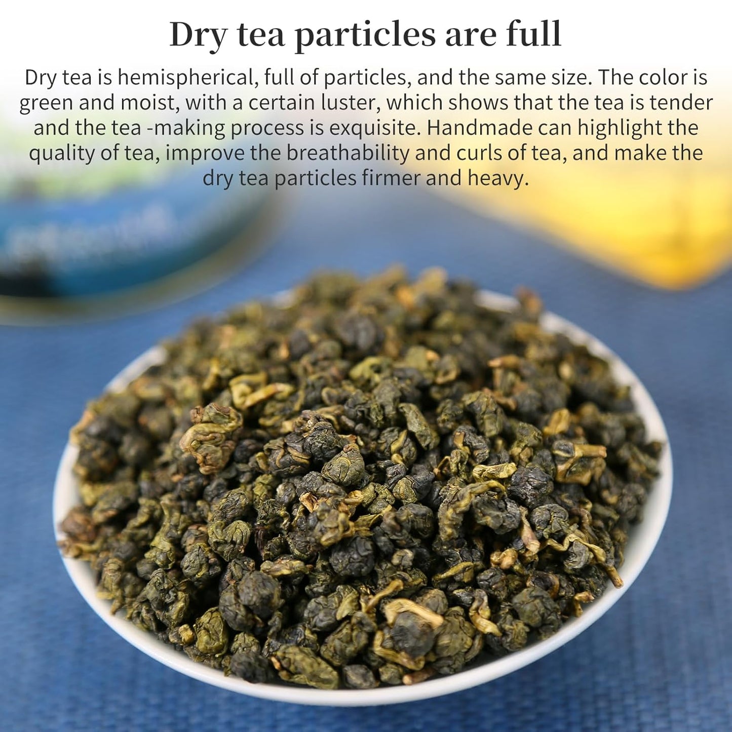 Yuexi Alishan Oolong Tea Loose Leaf Taiwan High Mountain Tea Taiwan Gaoshan Ulong Tea Green Oolong Tea 阿里山 台湾茶 高山茶 乌龙茶 150g/5.29oz