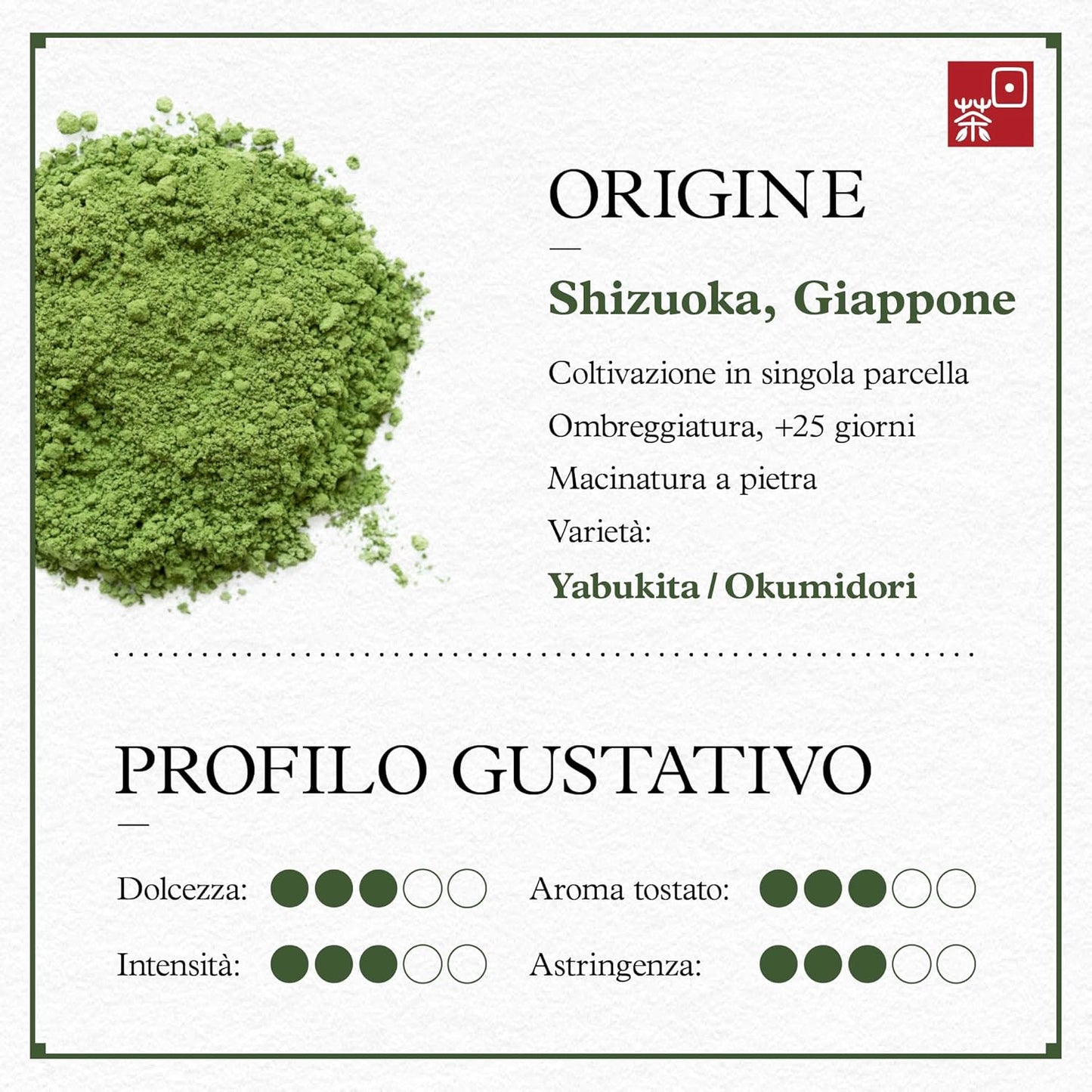 Ocha & Co. Itsumo Matcha - Classic Grade - Japanese First-Harvest Matcha Green Tea Powder - Traditionally Stone-Milled, 100g.