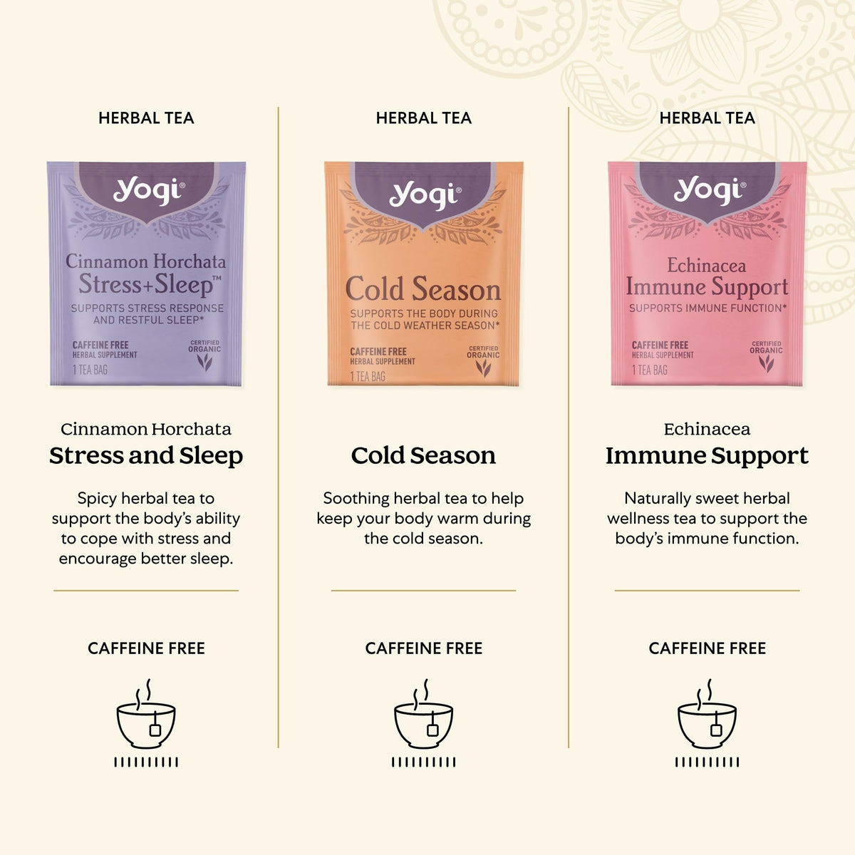 Yogi Get Well Gift Box, 45 Tea Bags (5 Bags per Flavor)