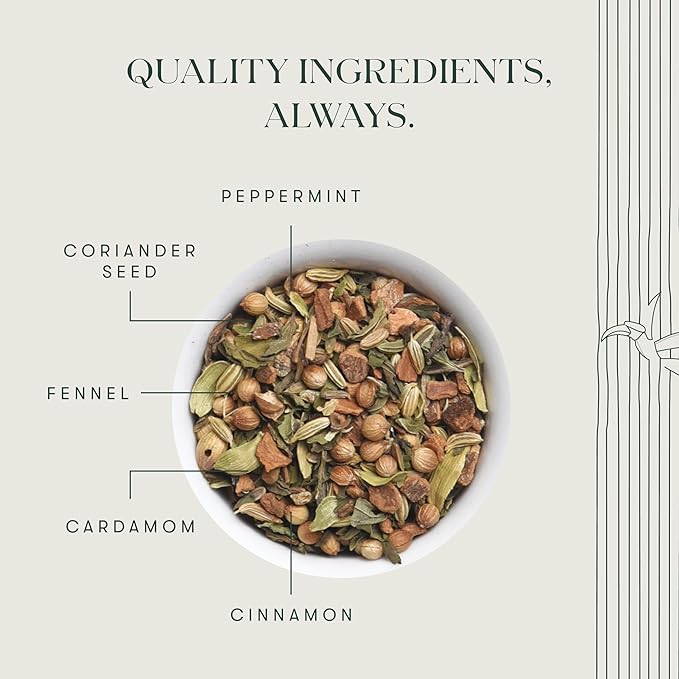 Luxmi Estates - Fennel Mint Tea - 100g (50 Cups), USDA Certified Organic Herbal Tea, Caffeine-Free