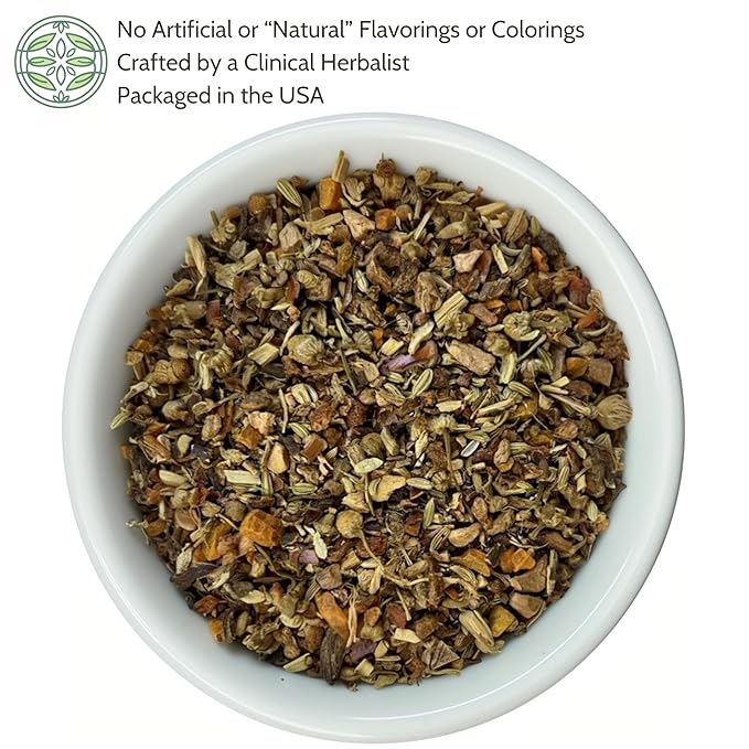 Organic Easy Digest Tea 4 oz. (113g), USDA Certified Organic Digestive Tea for Stomach Ease Tummy and Gut Health, Gas Digestion Relief, Bloating and Belly Comfort, Loose Leaf