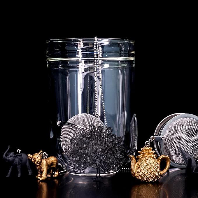 Tea Strainers For Loose Tea Stainless Steel Tea Ball Infuser Tea Ball For Loose Leaf Tea Infuser For Loose Leaf Tea Loose Leaf Tea Steeper Cute Tea