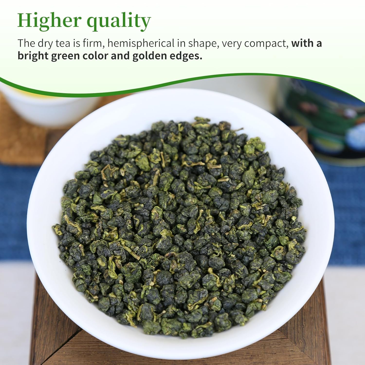 XIXICHA Dongding Oolong Tea Loose Leaf Taiwan Tea High Mountain Oolong Taiwan Dong Ding Gaoshan Ulong Tea Taiwanese Green Oolong One Thousand Meters High Mountain 150g/5.3oz （120 cups）凍頂乌龙茶 冻顶乌龙 乌龙茶 台湾茶
