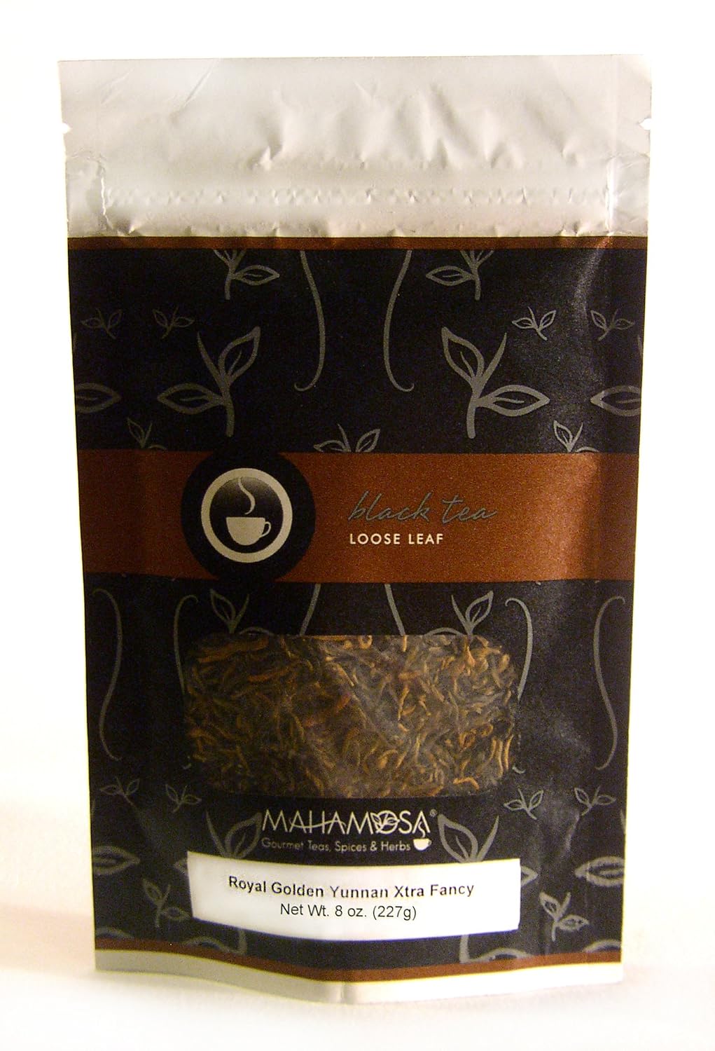 Mahamosa China Black Tea Loose Leaf (Looseleaf) - Royal Golden Yunnan Extra Fancy Supreme Long Leaf 8 oz
