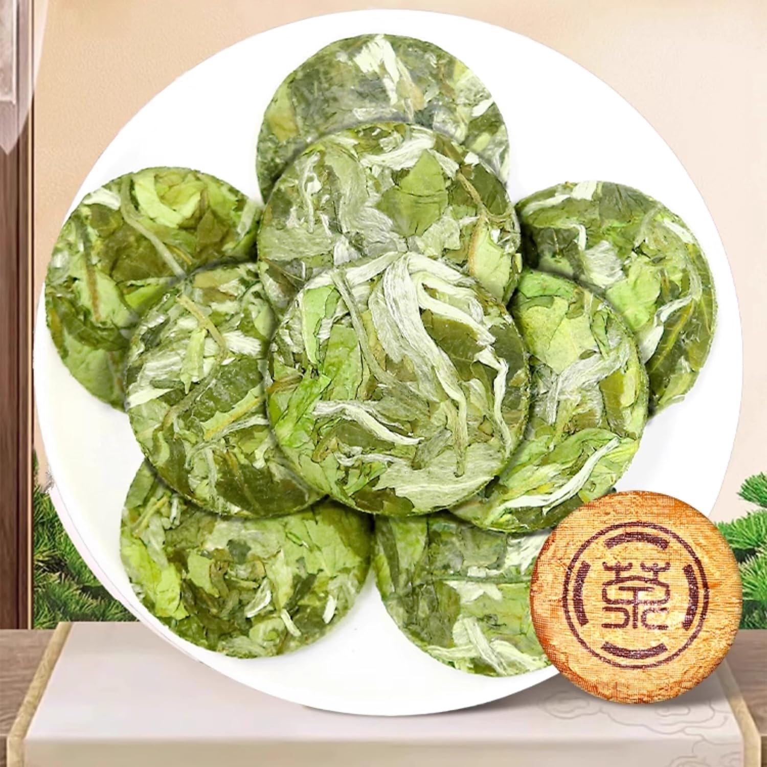 New Tea Fujian Ancient Tree White Peony Portable Small White Tea Cake Round Cake Small Tuo Tea Bag (250g)