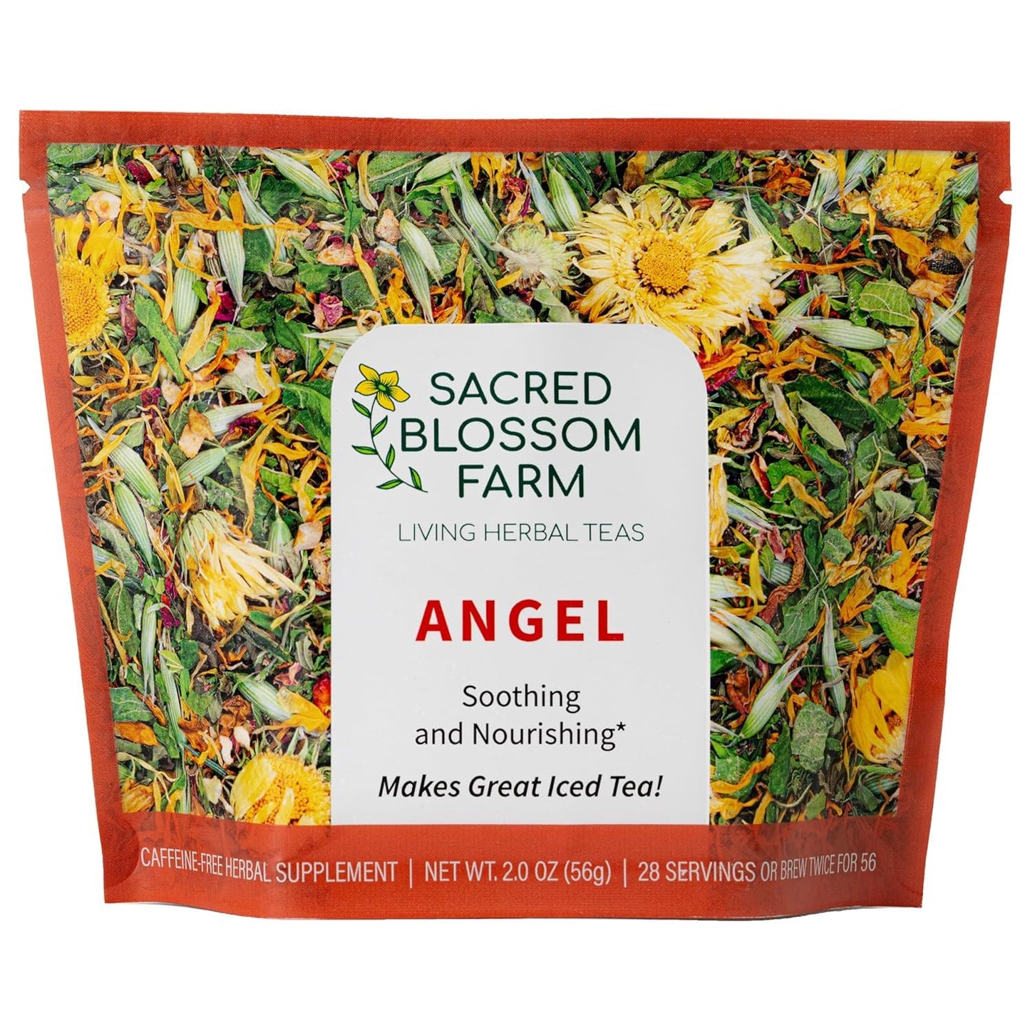 Sacred Blossom Farm Herbal Tea | Box of Flavor Set | 4 Top Selling Flavors | Farm Direct | Loose Leaf Tea | All Natural & Sustainably Grown in USA | Caffeine Free | 100+ Servings