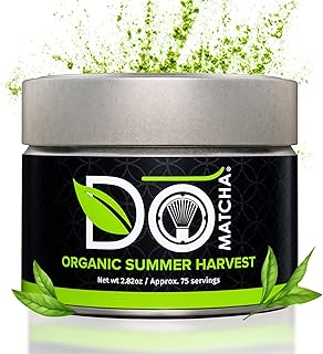 DoMatcha, Organic Summer Harvest Matcha Powder, Authentic Japanese Green Tea, Latte Grade, 2.82 oz