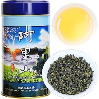 Yuexi Alishan Oolong Tea Loose Leaf Taiwan High Mountain Tea Taiwan Gaoshan Ulong Tea Green Oolong Tea 阿里山 台湾茶 高山茶 乌龙茶 150g/5.29oz