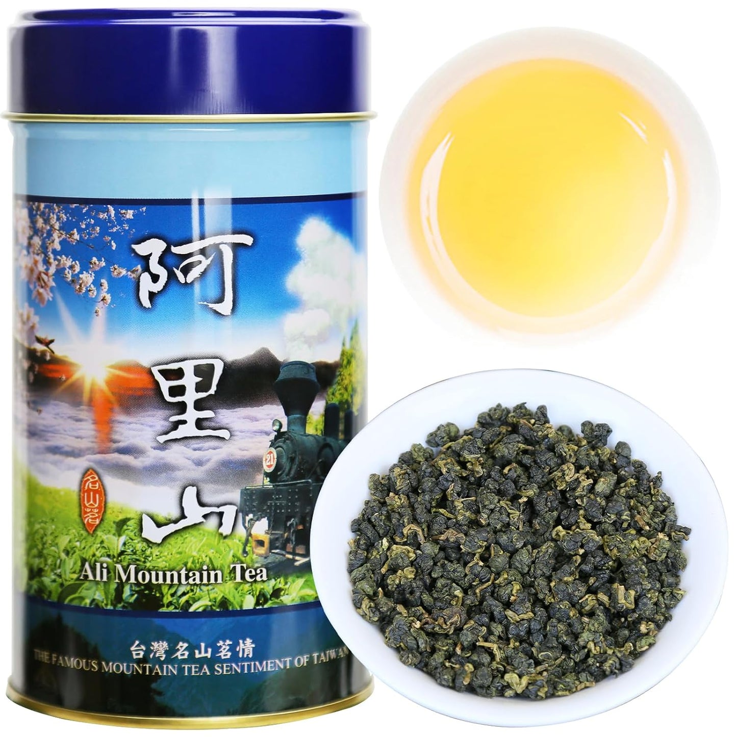 Yuexi Alishan Oolong Tea Loose Leaf Taiwan High Mountain Tea Taiwan Gaoshan Ulong Tea Green Oolong Tea 阿里山 台湾茶 高山茶 乌龙茶 150g/5.29oz