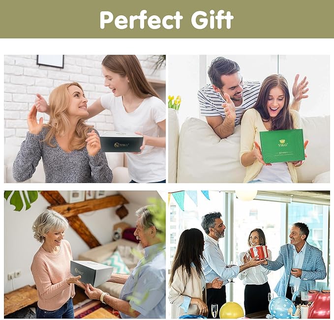Matcha Whisk Set - 8PCS Japanese Tea Set Includes Matcha Bowl, Bamboo Whisk with Ceramic Holder, Bamboo Scoop, stainless steel sifter, tea towel, handle scoop,Matcha Kit for Ceremony(White/8PC)