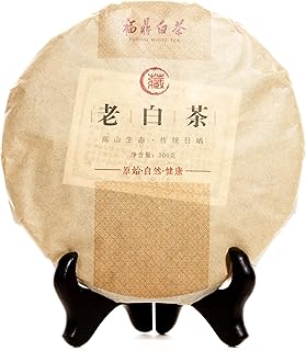 ChaWuWarmSun-White Tea Cake,300g/10.58oz,ShouMei BaiCha,FuDing Chinese Tea