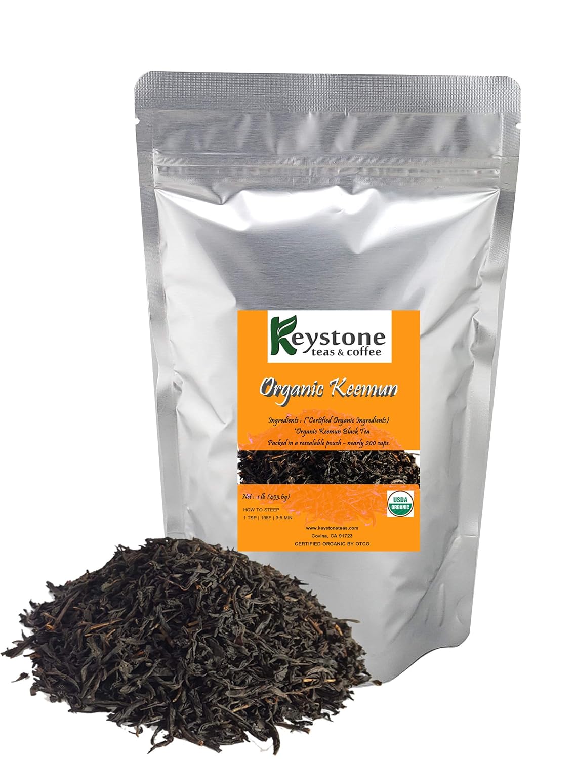 Keystoneteas Organic Bulk ,Keemun Loose Leaf, 16 Ounce