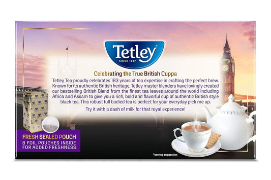 Tetley, British Blend Black Tea, 320 Count, Hot or Iced, Rich & Robust Black Tea