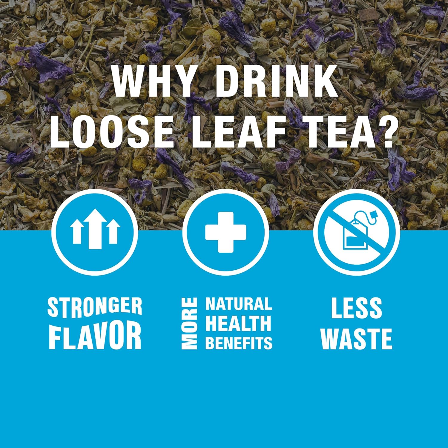 Tiesta Tea - Lavender Chamomile Herbal Tea, Loose Leaf, Calming Blend with Chamomile, Lavender, Lemongrass, Caffeine-Free Herbal, Great for Hot or Iced Brews, Refillable Tin, 50 Cups, 2 Ounce