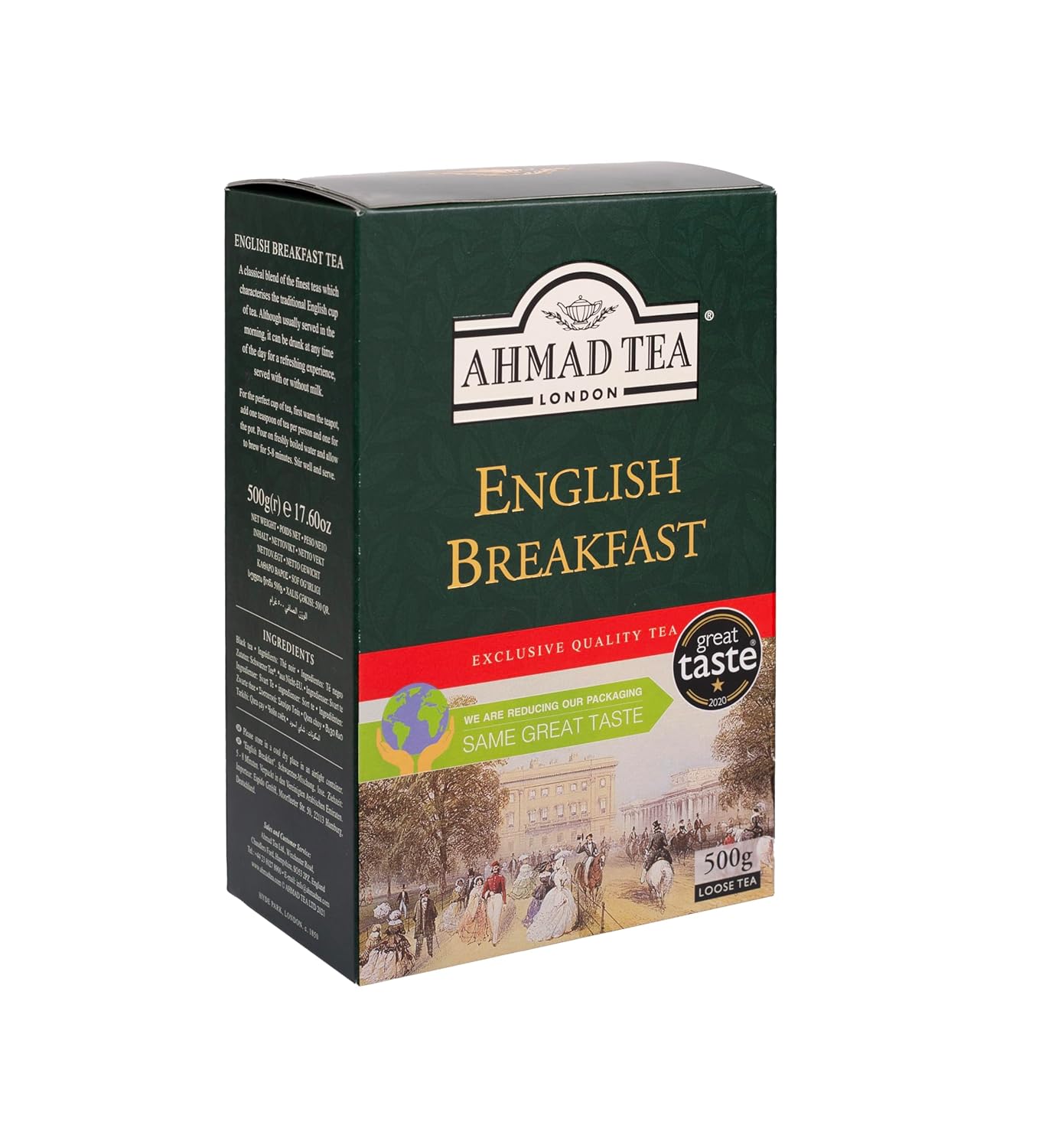 Ahmad Tea Black Tea, English Breakfast Loose Leaf, 500 Gram Box