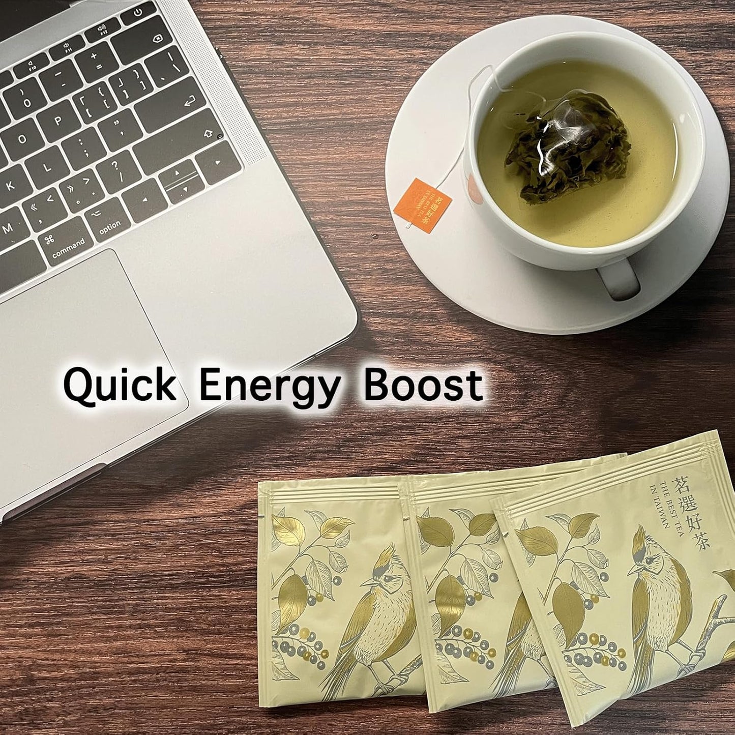 Teacrave, Light Roasted Sijichun Oolong Tea Bags 15 Sachets (45g) | Taiwan Oolong | Four Season Oolong