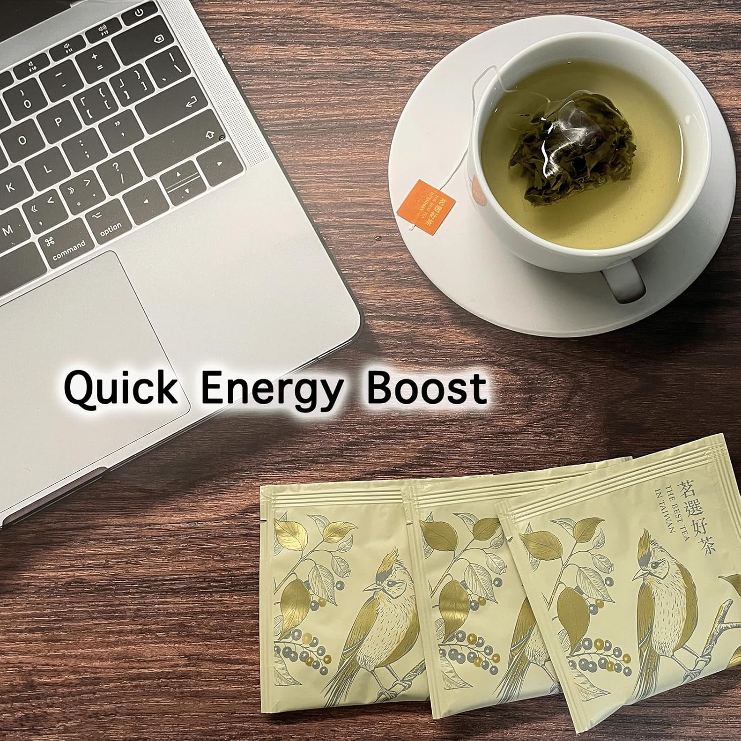 Teacrave, Light Roasted Sijichun Oolong Tea Bags 15 Sachets (45g) | Taiwan Oolong | Four Season Oolong