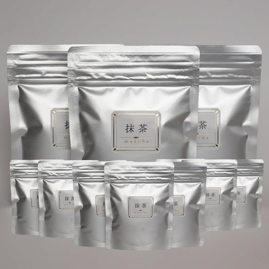 Ceremonial Grade Matcha Green Tea Powder – First Harvest, Bulk Wholesale 50g Bags - 20 Packs (Multiple Packs, Economy Size)