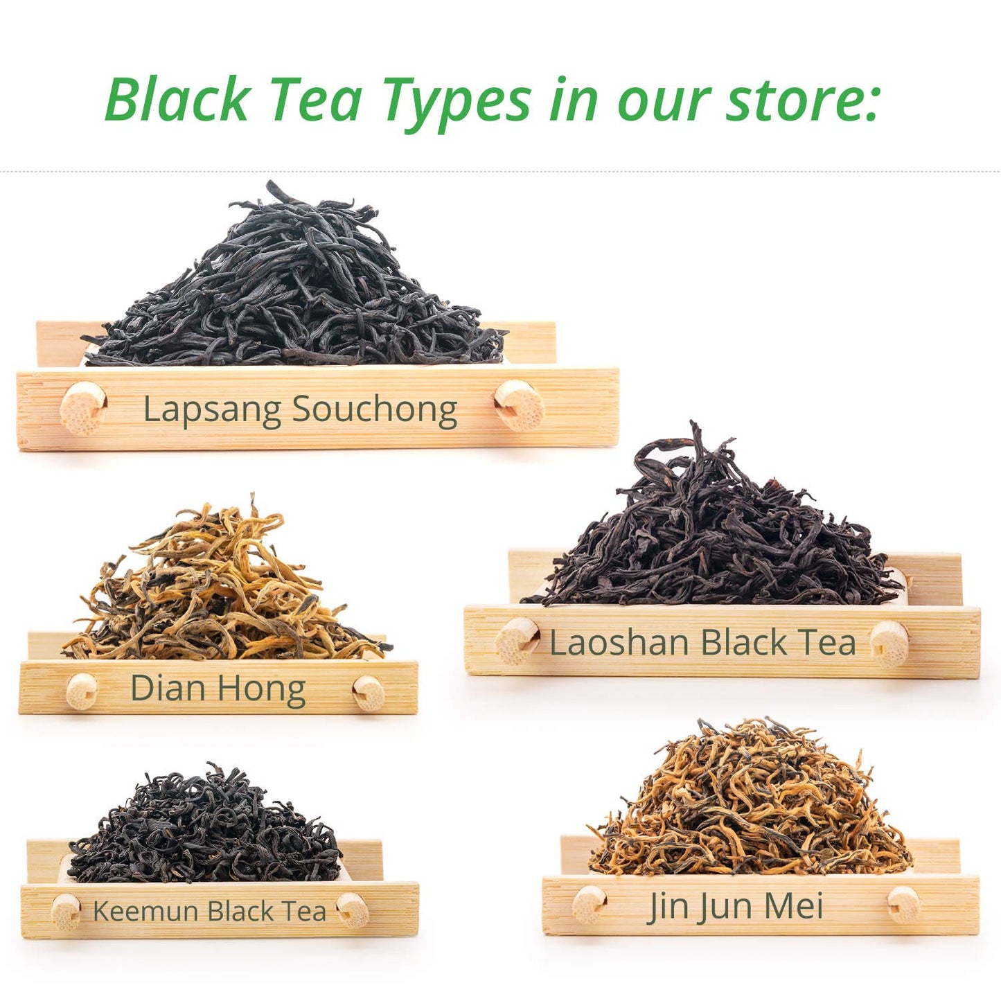 Oriarm Lapsang Souchong Lightly Smoked Black Tea Loose Leaf - Wuyi Mountains Black Tea Zheng Shan Xiao Zhong from Fujian China - 225g Ziplock Resealable Bag