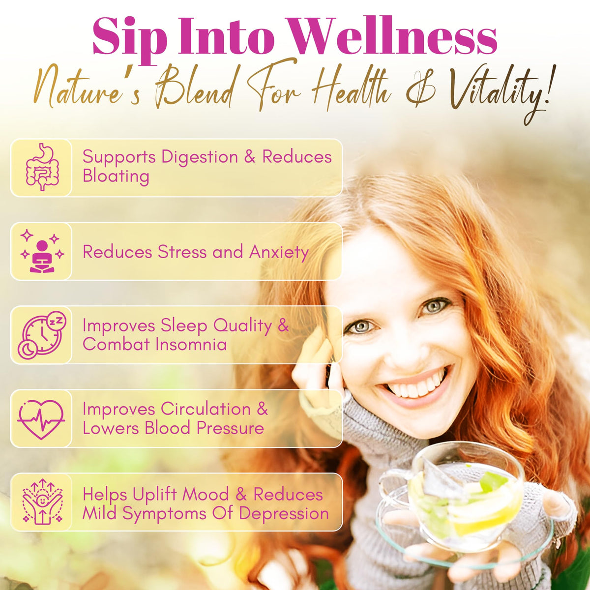 GN+Vida Me Vale Madre Natural Calming Tea: 100% Natural for Relaxation, Support Tranquility and Relief Herbal Tea. Te