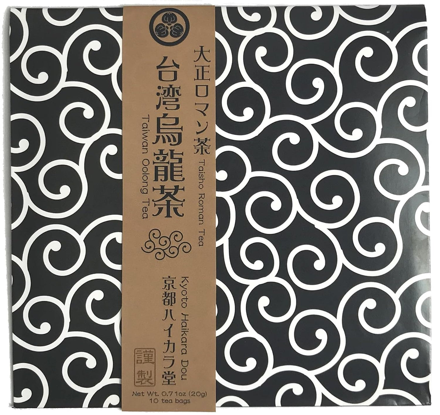Taisho Roman Tea "Taiwan Oolong Tea", Roasted oolong tea from Taiwan, 2g×10 Tea Bags (Pack of 1), Net Wt. 0.71oz(20g)