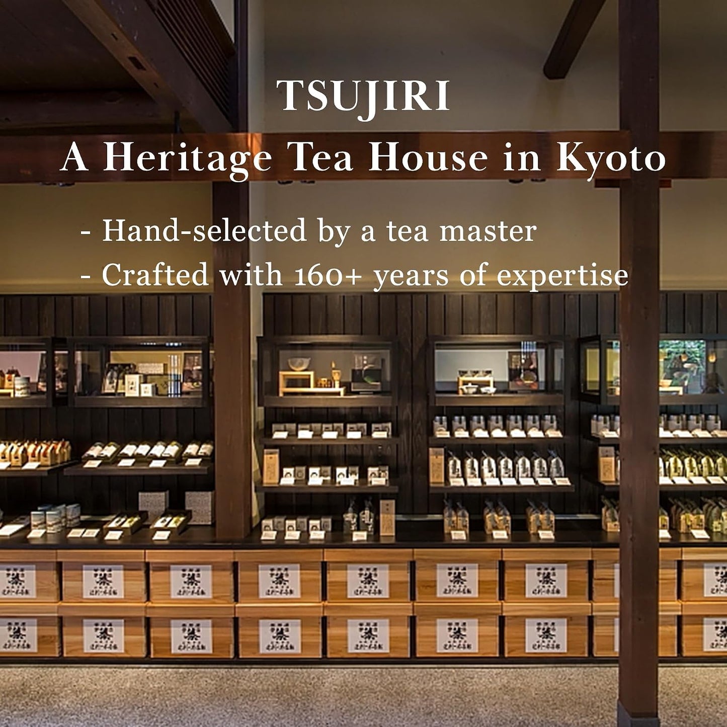 TSUJIRI Toyo Mukashi Matcha Powder - Premium Ceremonial Grade, Rich Umami &amp; Smooth Texture, Samidori-Centered Blend, First Harvest Uji Kyoto Japan, 30g