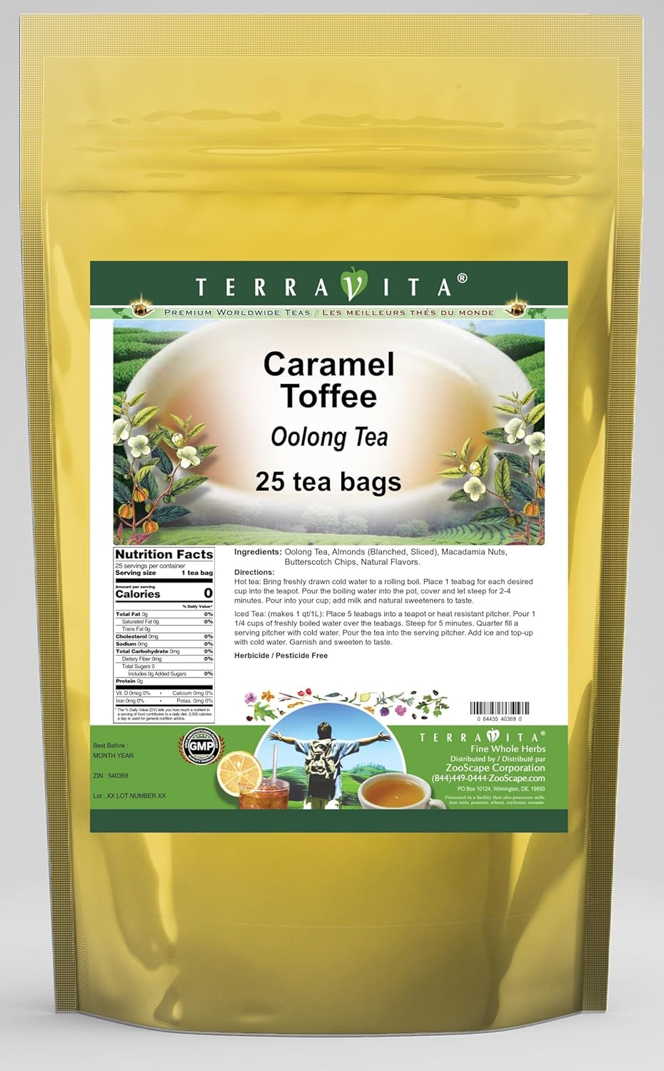 Caramel Toffee Oolong Tea (25 tea bags, ZIN: 540369)
