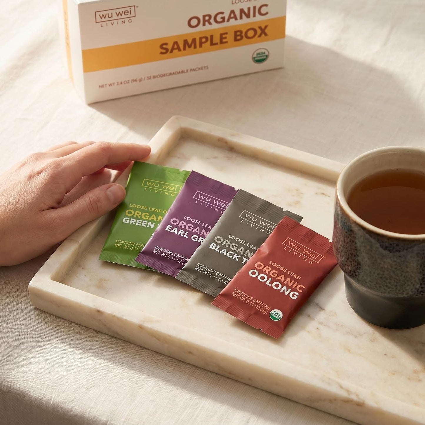 Wu Wei Living Organic Loose Leaf Tea Collection (32-Pack, 32 Count)