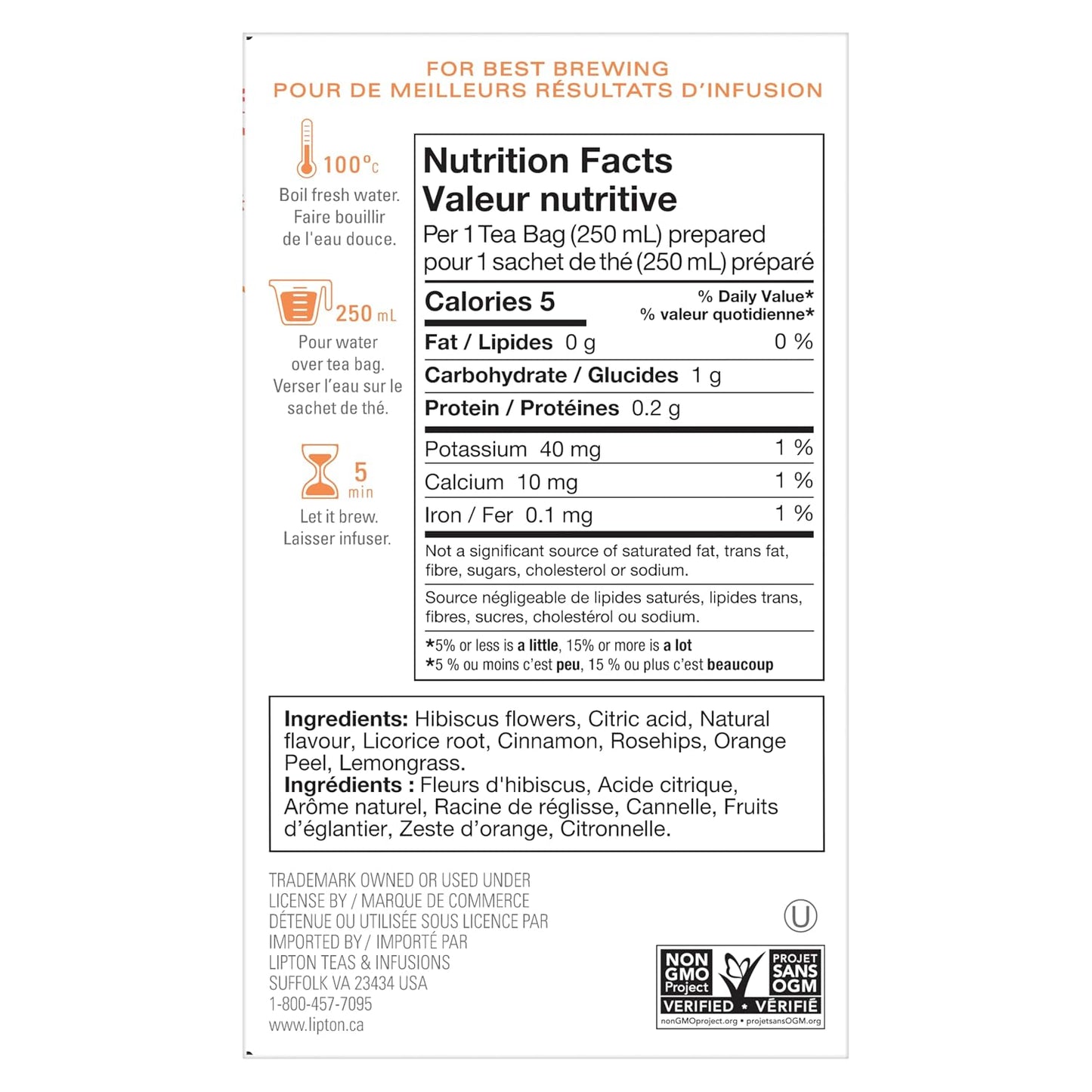 Tazo Passion Herbal Tea Filterbags, 20 Count