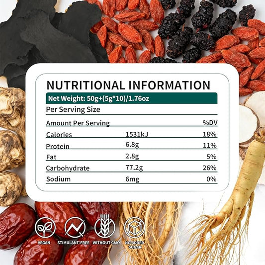 (30 Bags)Premium Ginseng & Maca Root Herbal Tea - POWERFUL KIDNEY TEA | kidney cleanse detox & repair，Natural Blend with Wolfberry & Red Dates — Enhanced Herbal Blend for Daily Strength, Natural Vitality