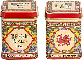 Royal Tara Set of 2 Welsh Brew Loose Leaf Tea with Celtic Red Dragon (Net Weight -1.41 oz Gross Weight -3.35oz)