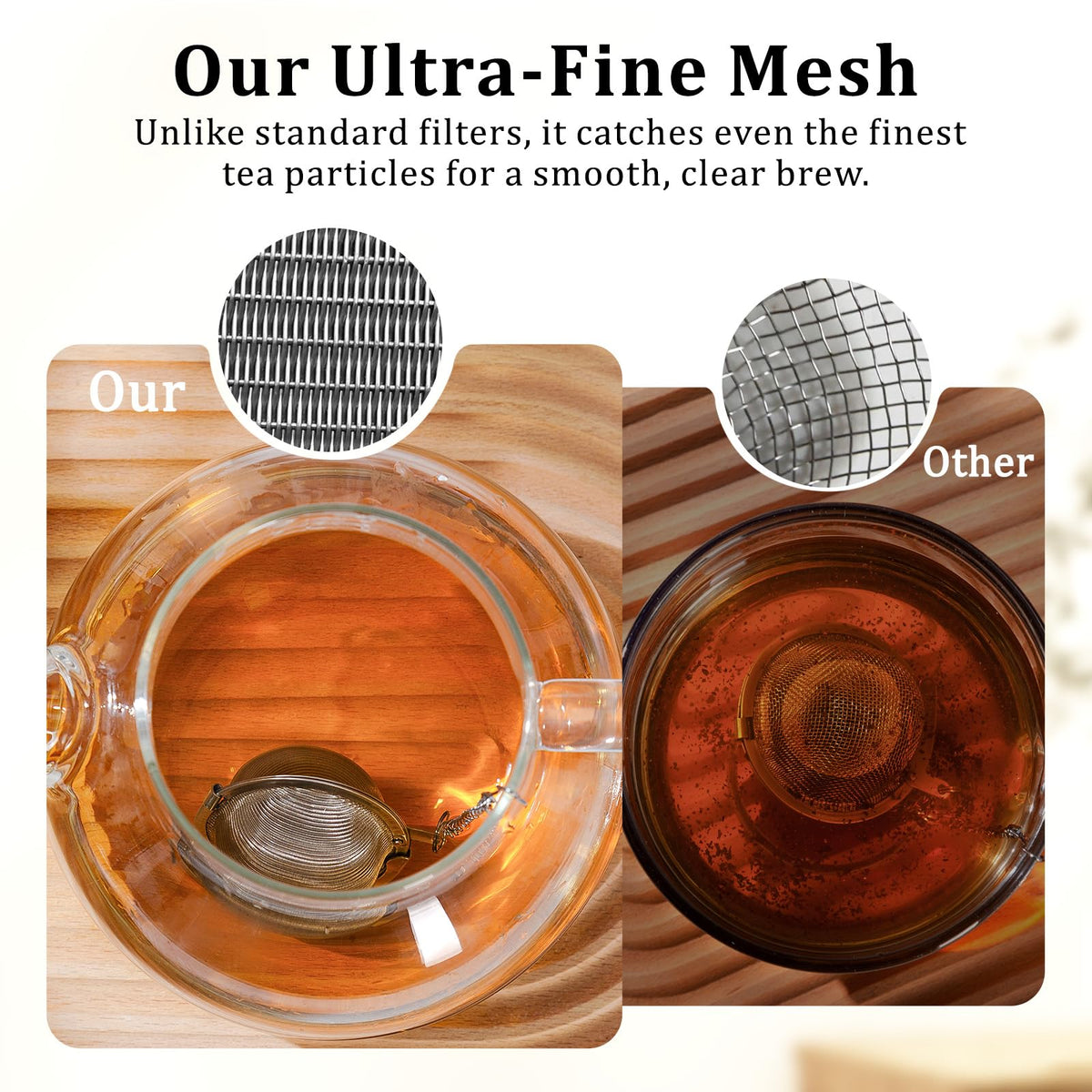 Blyenea 304 Stainless Steel Tea Ball Tea Holder Tea Infuser (Large x 2)