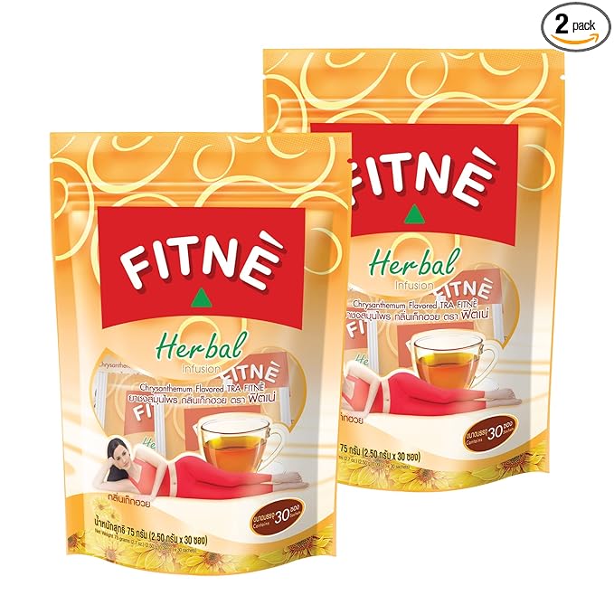 FITNÈ Chrysanthemum Herbal Tea Senna Infusion Smooth Mild Soothing Beverage Natural Gentle Detox Cle