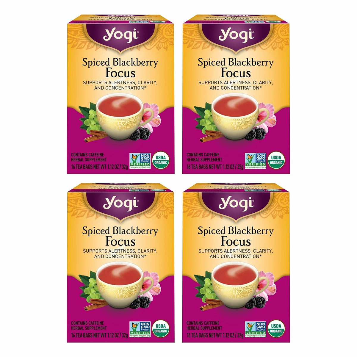 Yogi Spiced Blackberry Focus Tea