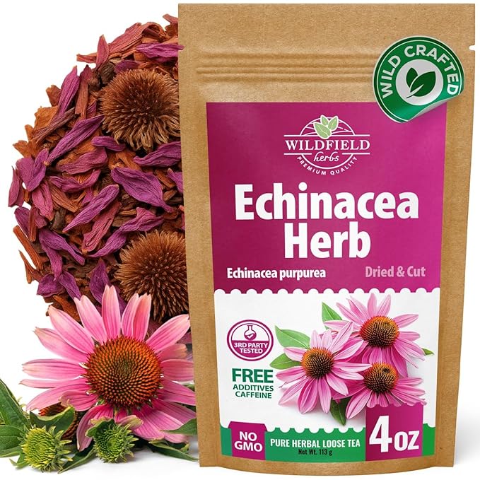 4 oz. Dried Echinacea Herb Herbal Tea (Echinacea purpure) - 113g Equinácea Herb Tea