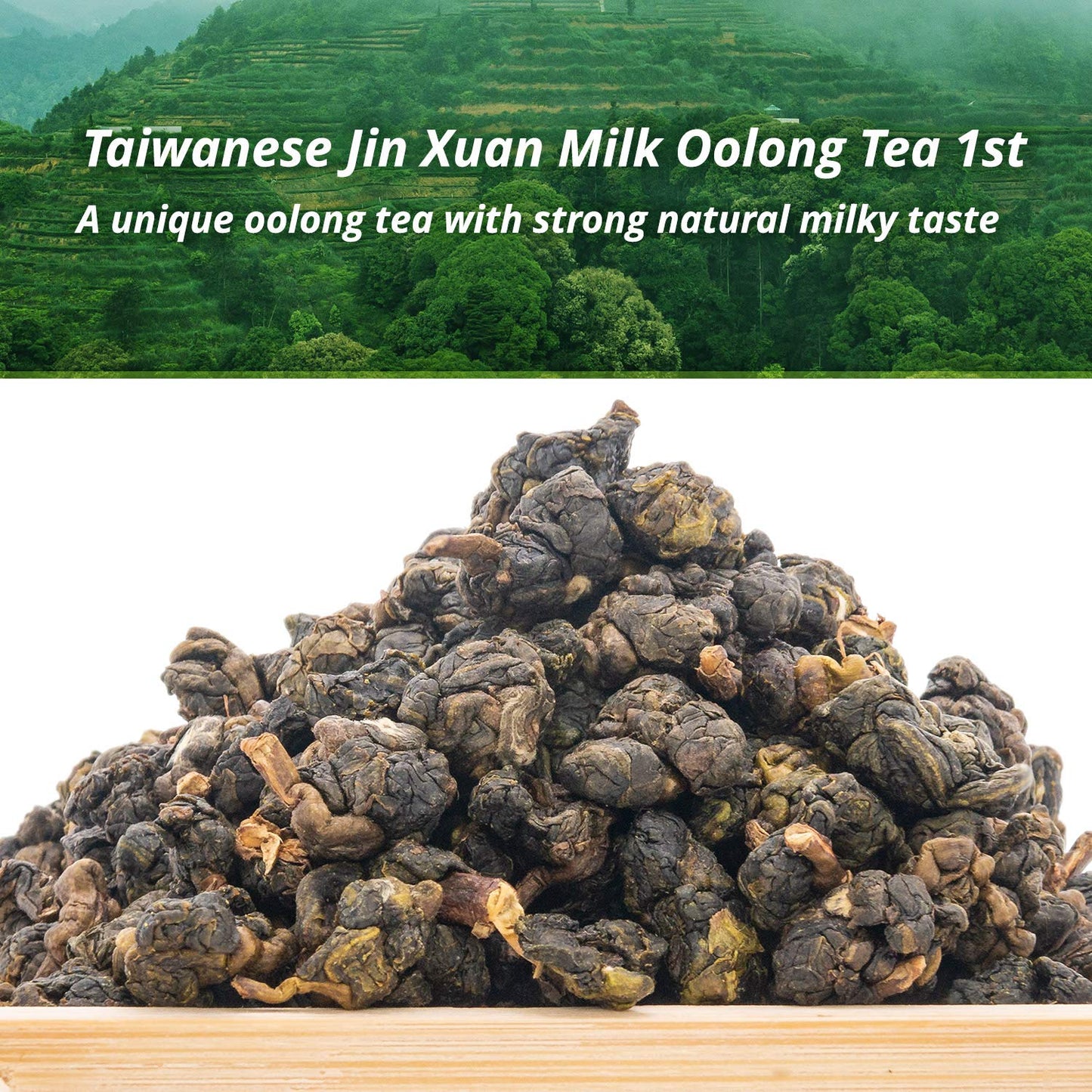 Oriarm 250g Jin Xuan Milk Oolong Tea Loose Leaf - Taiwan Alishan High Mountain Oolong Tea Leaves (Flavored)