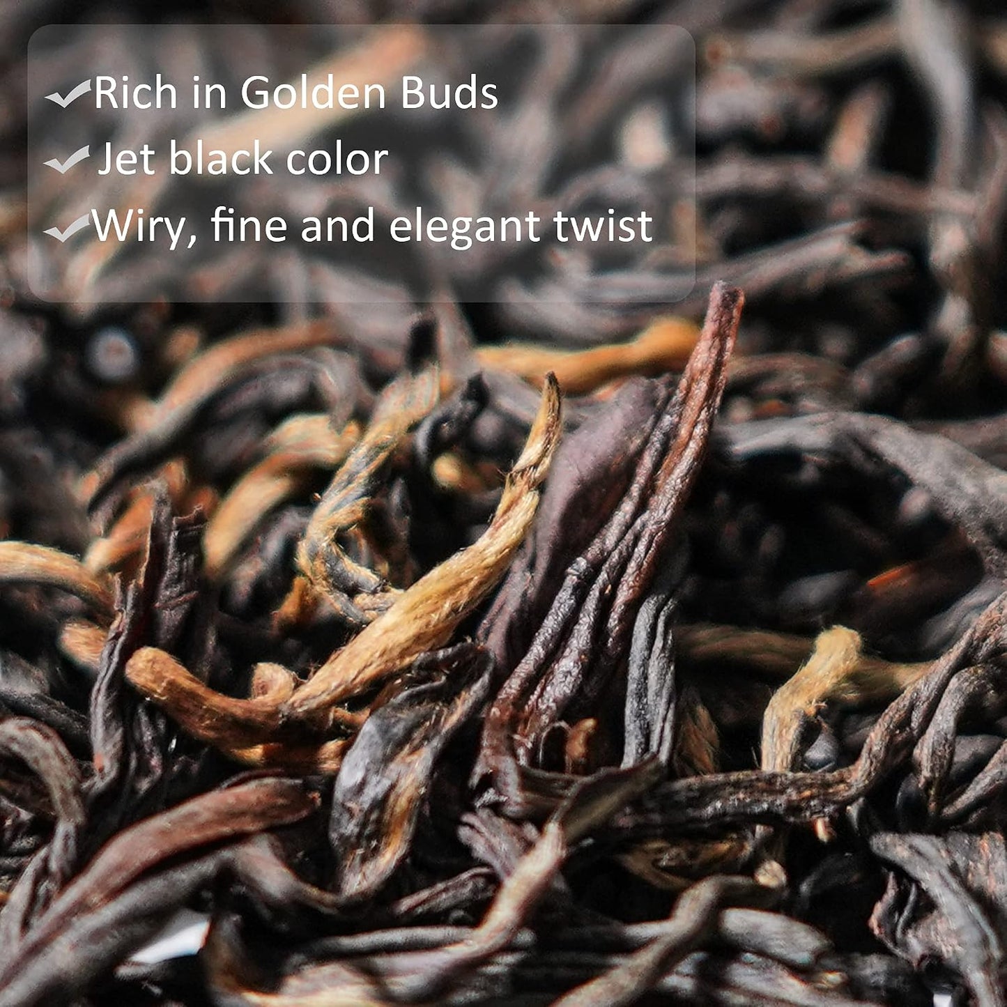 Taimei Teatime Premium Chinese Black Tea Loose Leaf - 3.53oz | Low Caffeine Organically Grown in Fujian China, Perfect for Hot or Iced Tea Smooth and Natural Sweet Taste