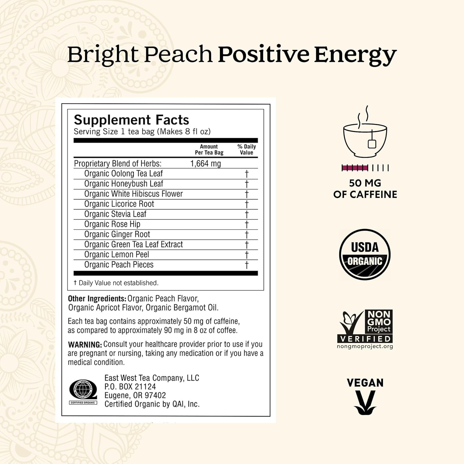 Yogi Tea - Morning Energy Variety Pack (3 Pack) Includes Peach Bergamot Bright Day, Sweet Tangerine Positive Energy, Spiced Blackberry Focus - 48 Organic Tea Bags
