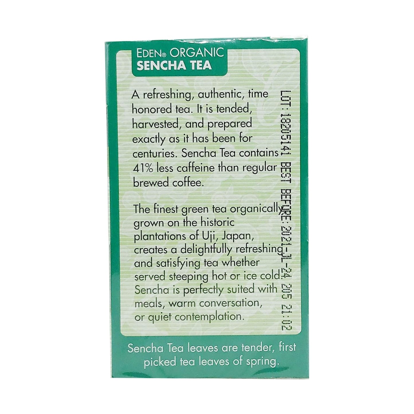 Eden Foods Tea Sencha Green Organic, 16 ct