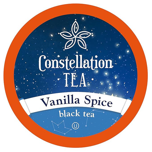Constellation Tea Vanilla Spice Black Tea Pods Compatible with K Cup Brewers Including 2.0, 40 Count