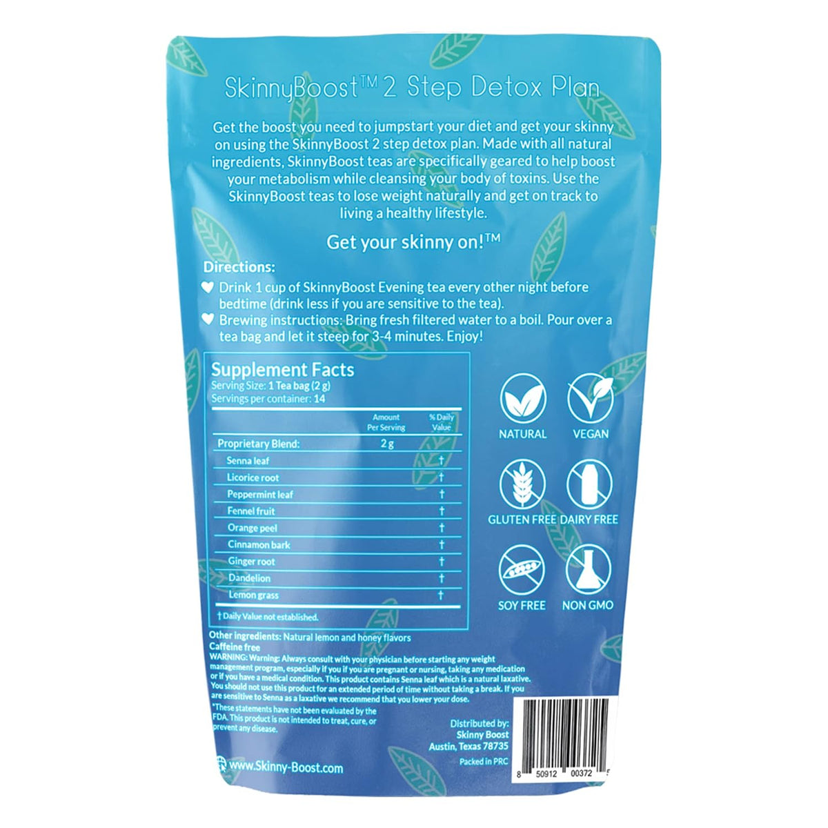 Skinny Boost Evening Tea-Cleanse and detox support, reduce bloating