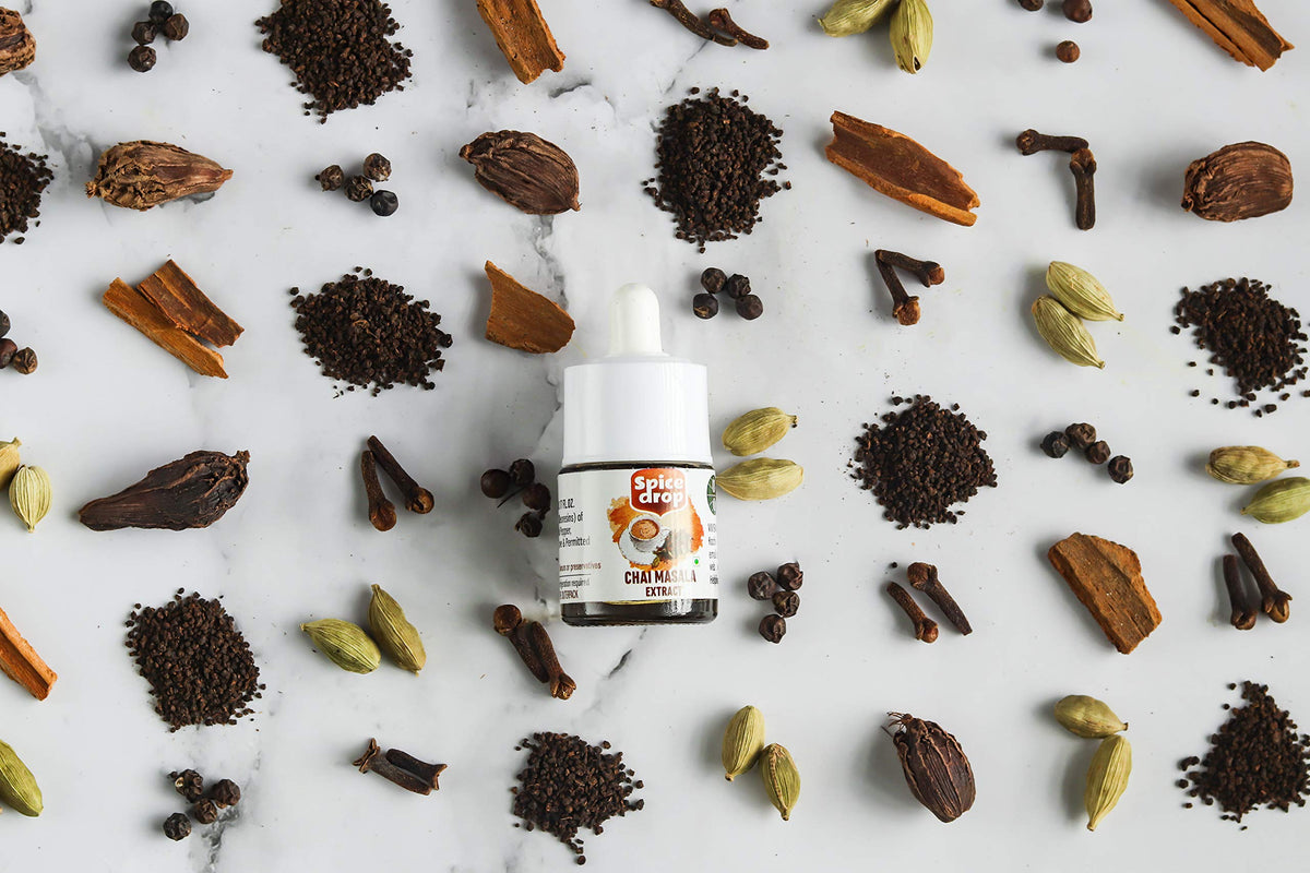 Spice Drop Chai Masala Extract - Tea, Coffee, Latte - Premium Quality & Rich Aroma, Authentic Indian Spices Blend Extract