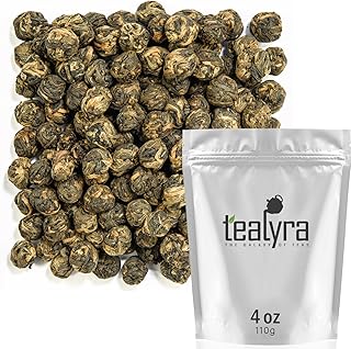 Tealyra - Black Dragon Pearls - Yunnan Special Black Tea - Loose Leaf Tea - Premium Tea - Bold Caffeine - 110g (4-ounce)