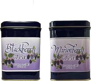 Huckleberry Haven Marionberry and BlackBerry Flavor Ceylon Combo Pack 40 Tea Bags