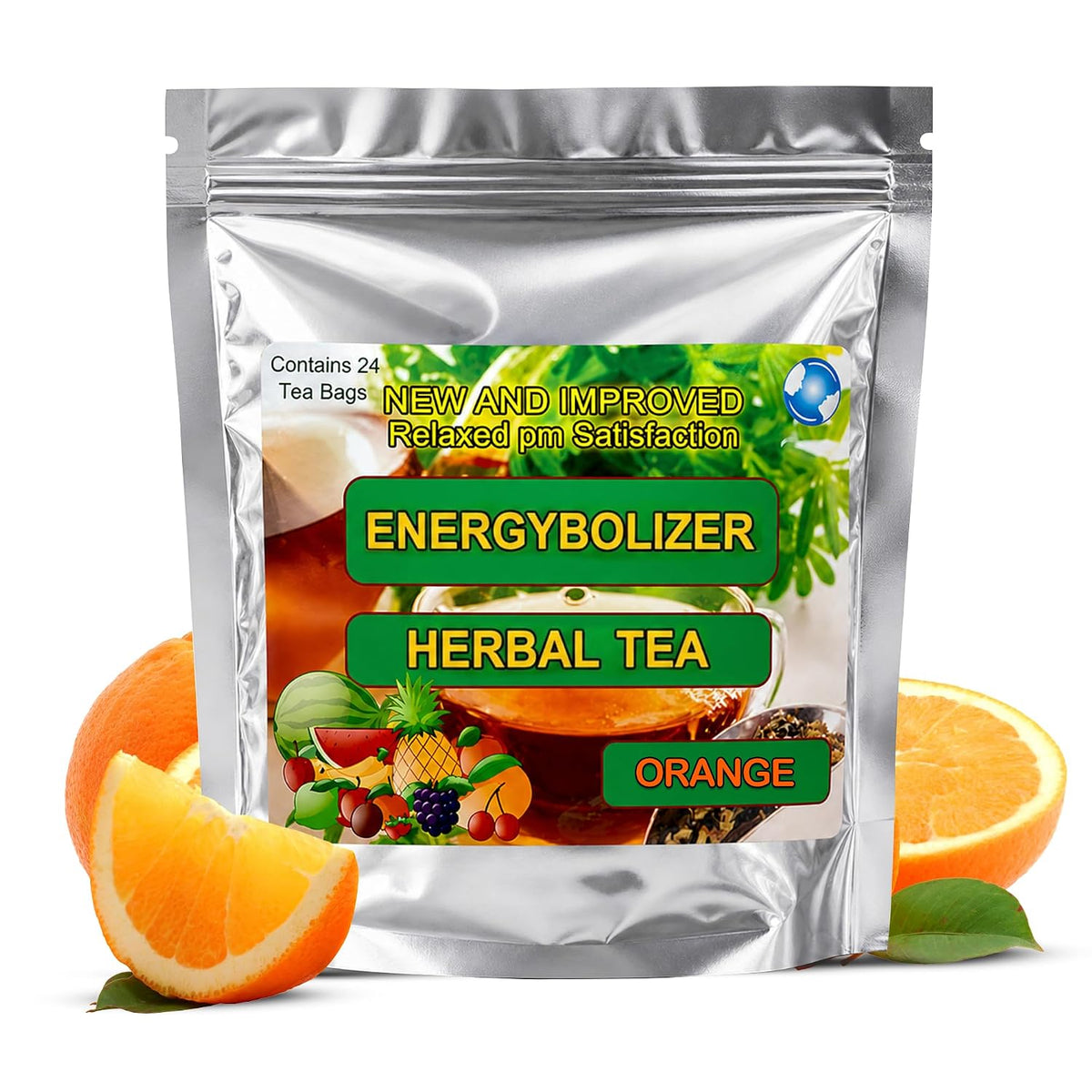 Energybolizer Perfect Weight Herbal Tea, 24 Bags (Orange) – Natural Herbal Tea for Men and Women to Support Digestion and Overall Wellness