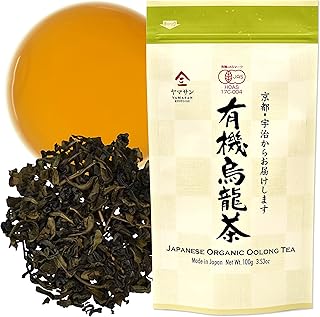 YAMASAN KYOTO UJI Organic Oolong tea Loose Leaf Tea,100% authentic made in Japan, 100g (3.53Oz)
