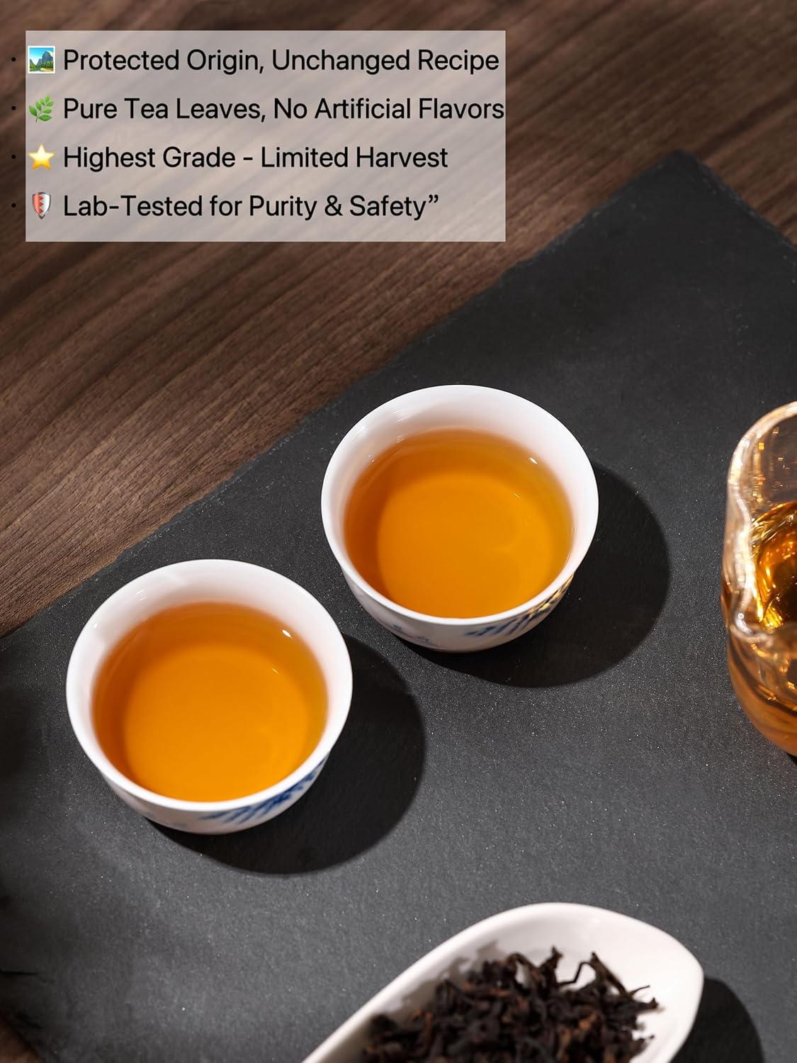 luoptea Da Hong Pao Rock Oolong Tea with Floral Aroma- Handcrafted Premium Oolong Loose Leaf from our Own Family Tea Garden in Wuyi Mountain, China -Handpicked & Charcoal Roasted for Rich（150g）