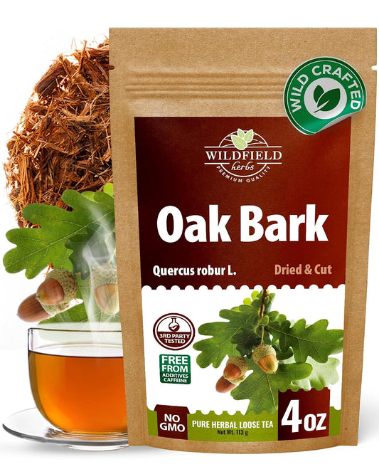4 oz. Oak Bark Tea Tree Bark Herbs Сascara (Cortex Quercus) - 113g Herb Tea Corteza De Roble