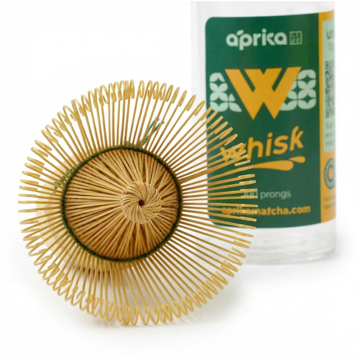 aprikalife Aprika Life Matcha Whisk, Bamboo 100 Prong Chasen for Matcha Powder, Japanese Tea Ceremony Tool for Latte Drinks